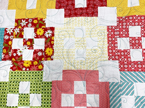 Sarah’s Bordered Nine Patch Quilt