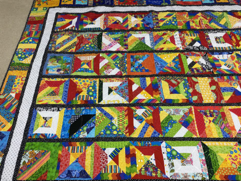 Cheryl’s Scrappy Strip Quilt