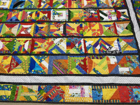 Cheryl’s Scrappy Strip Quilt