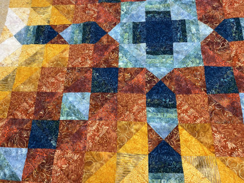 Shirley’s Golden State Batik Quilt