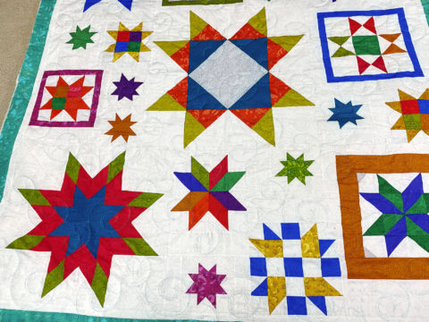 Sue’s Star Block Quilt