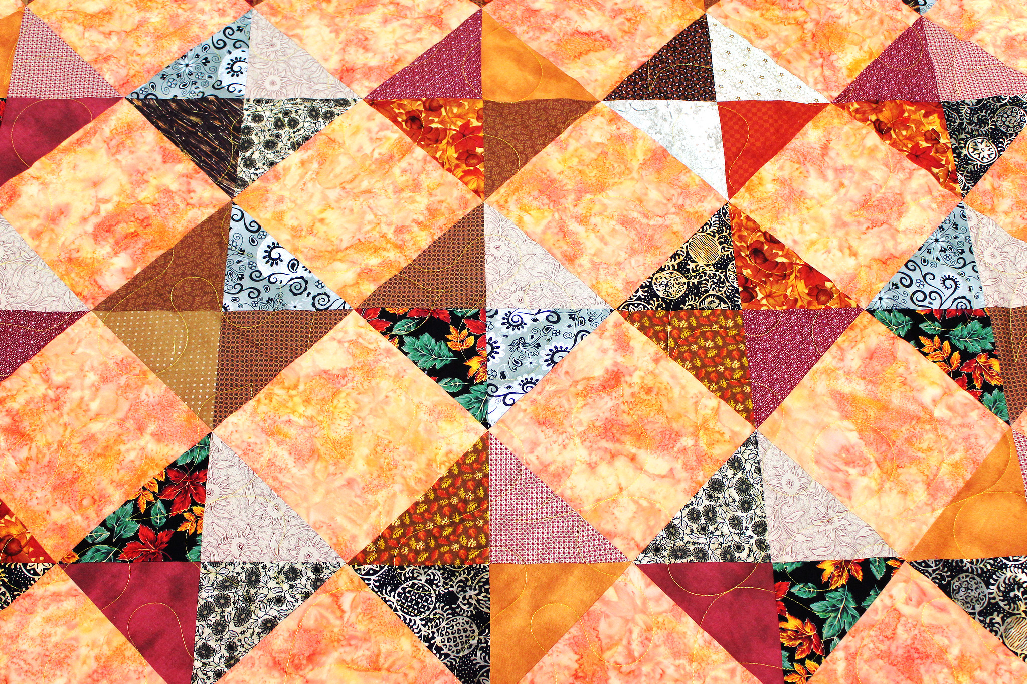 Barbara’s Quilt of Warm Colors