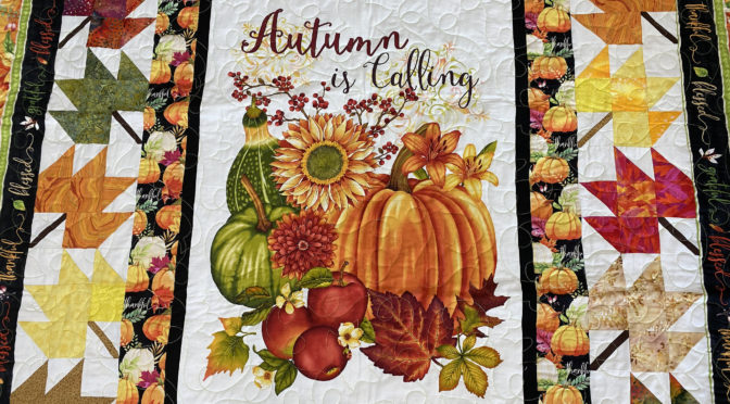 Denise’s Autumn Is Calling Quilt by Jeanne!