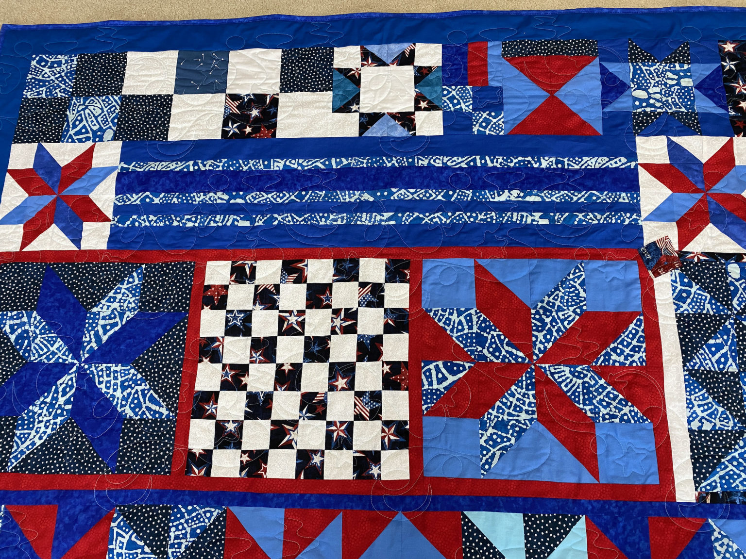 Melanie’s American Stars Quilt! Lady Bird Quilts