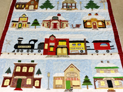 Ann’s Holiday Snow Village Quilt