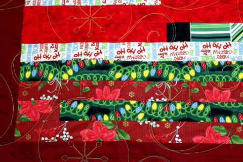 Debbie’s Christmas Strip Quilt