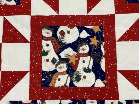 Ruth’s Snowman Throw