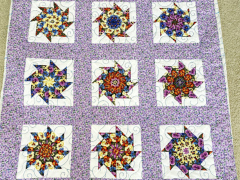 Kathy’s Eight Blade Pinwheel Quilt