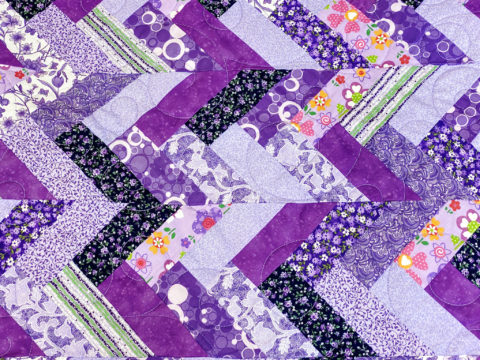 Laura’s Purple Strip Quilt