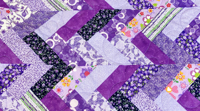 Laura’s Purple Strip Quilt