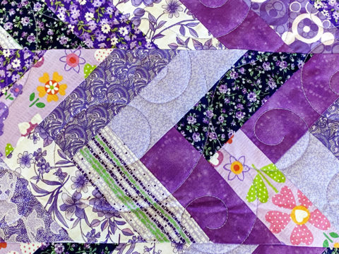 Laura’s Purple Strip Quilt