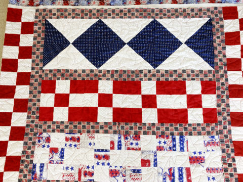 Myrtle’s Red, White & Blue Quilt