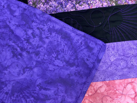 Sandy’s Purple Panel Quilt