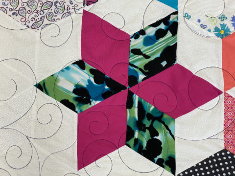 Beverly’s Sixty Degree Diamond Memory Quilt