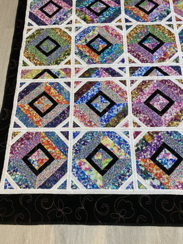 Melanie’s Diamonds and Flowers Quilt