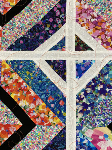 Melanie’s Diamonds and Flowers Quilt