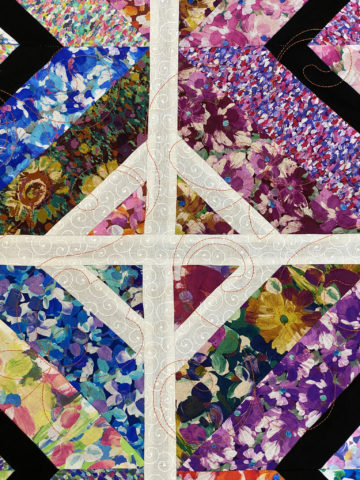 Melanie’s Diamonds and Flowers Quilt