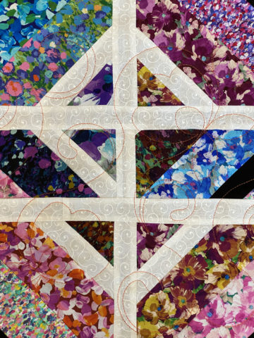 Melanie’s Diamonds and Flowers Quilt