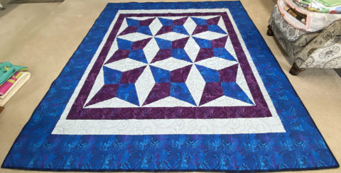 Patti’s Sixty Degree Diamond Star Quilt