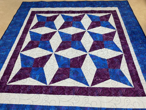 Patti’s Sixty Degree Diamond Star Quilt