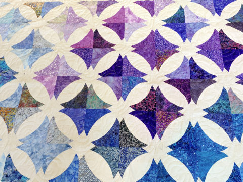 JoAnne’s Blue Batik Shadow Stars Quilt