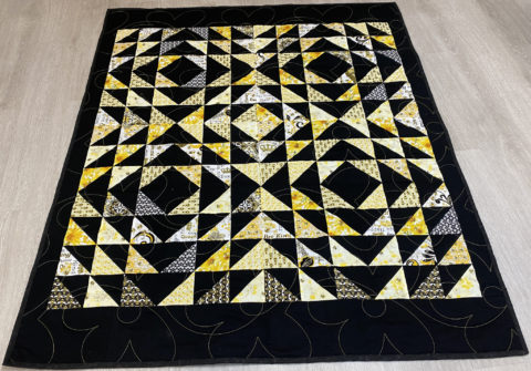 Melanie’s Tranquil Triangles Quilt