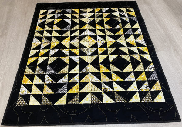 Melanie’s Tranquil Triangles Quilt