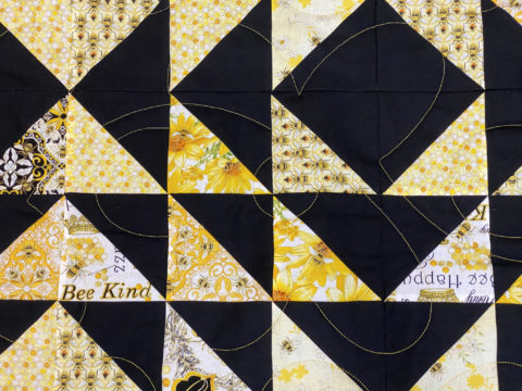 Melanie’s Tranquil Triangles Quilt