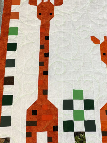 Sandra’s Giraffe Baby Quilt