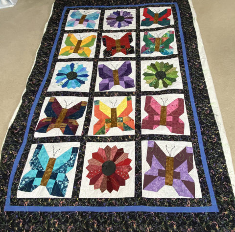 Theresa’s Butterflies & Flowers Throw
