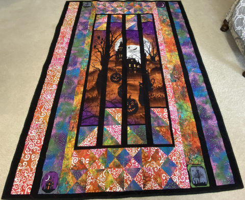 Melanie’s Halloween Batiks Quilt