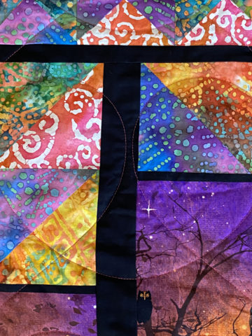 Melanie’s Halloween Batiks Quilt