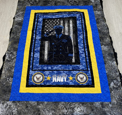 Freida’s Navy Throw