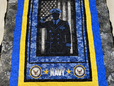 Freida’s Navy Throw