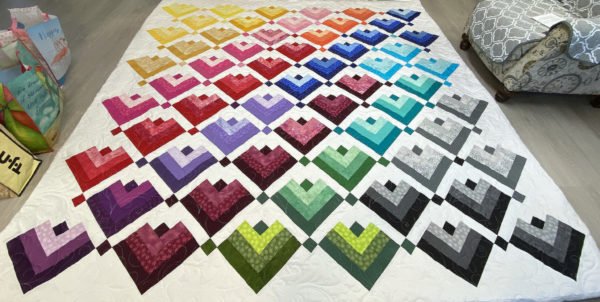 JoAnne’s Lovely Ombre Cabins Quilt