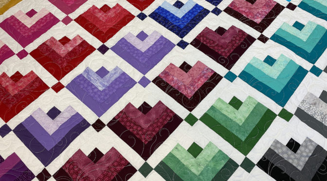 JoAnne’s Lovely Ombre Cabins Quilt!