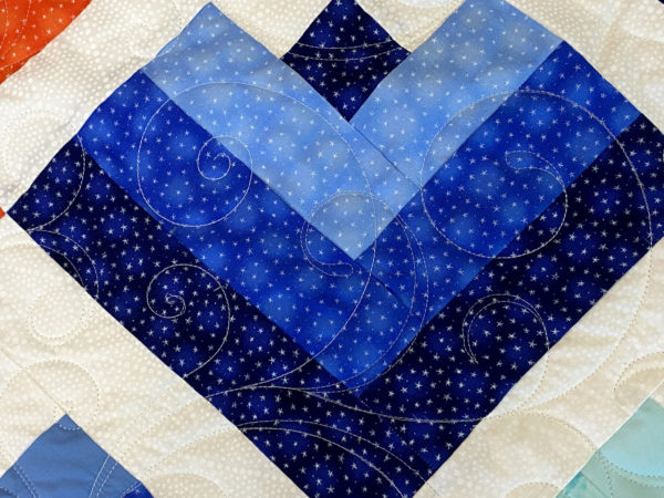 JoAnne’s Lovely Ombre Cabins Quilt