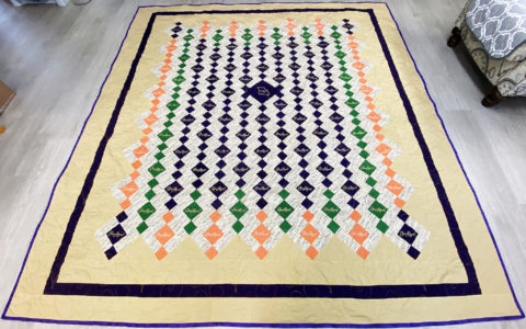 Patti’s Chandelier Crown Royal Quilt