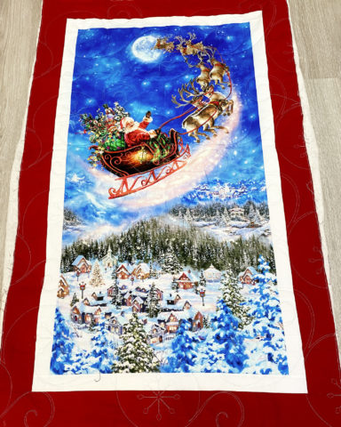 Ann’s Santa’s Sleigh Throw