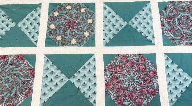 Phyllis’s Classy Teal & Pink Quilt!