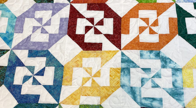 JoAnne’s Disappearing Double Pinwheel Quilt!