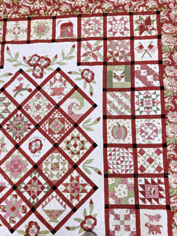 Joan’s Appliqué Floral Sampler Quilt