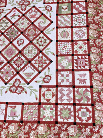 Joan’s Appliqué Floral Sampler Quilt