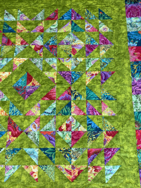 Angela’s Tranquil Triangles Quilt