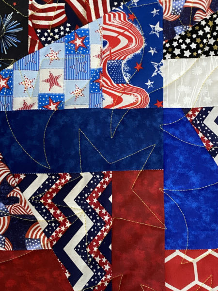 Ann’s Patriotic Red, White and Blue Throw