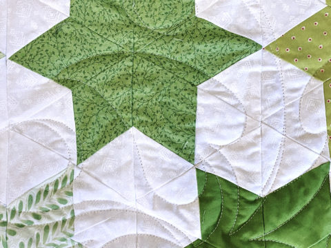 JoAnn’s Green Diamond Star Quilt