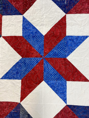 Jan’s Patriotic Carpenter’s Star Quilt