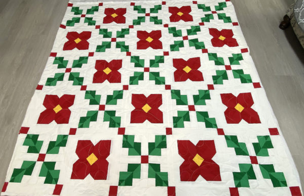 Jane’s Poinsettia & Holly Quilt