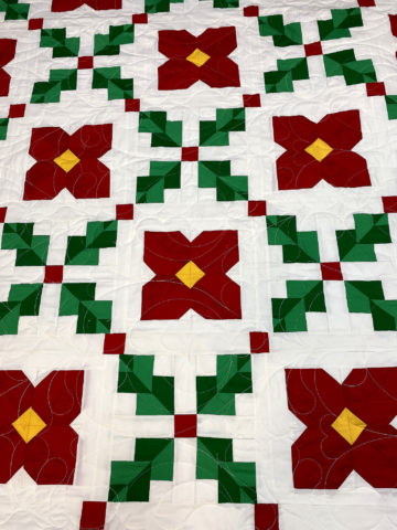 Jane’s Poinsettia & Holly Quilt