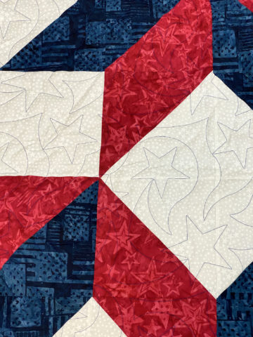 Jan’s Patriotic Carpenter’s Star Quilt